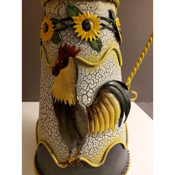 Handmade Farmhouse Metal Rooster Pitcher - Picture 3 of 4